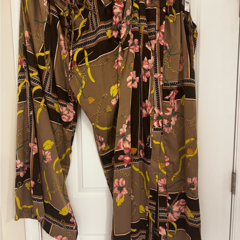 Floral Patterned Women's Pantsuit